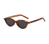 MUTYNE Retro-Sonnenbrille, klein, Damen, Fahrbrille, lässige Sonnenbrille, Cat-Eye-Stil (Leopardengrau)