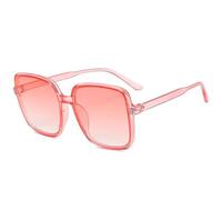 MUTYNE Retro-Sonnenbrille mit übergroßem quadratischem Rahmen für Damen und Herren, modisch, luxuriös, fürs Autofahren im Freien, Sommer, Reisen, UV400 (Farbverlauf Pink)