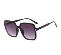 MUTYNE Retro-Sonnenbrille mit übergroßem quadratischem Rahmen für Damen und Herren, modisch, luxuriös, fürs Autofahren im Freien, Sommer, Reisen, Sonnenbrille, UV400 (Schwarz, Farbverlauf, Grau)