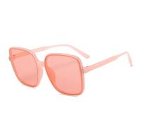 MUTYNE Retro Übergroße Sonnenbrille mit quadratischem Rahmen für Damen und Herren, modisch, luxuriös, fürs Autofahren im Freien, Sommer, Reisen, Sonnenbrille, UV400 (Pink Pink)
