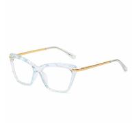MUTYNE Sexy Cat Eye Brille Damen Transparente Brille Vintage Klare Brille Optischer Rahmen, Hellblau, Einheitsgröße