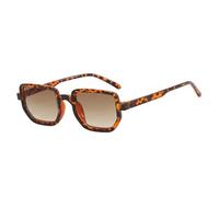 MUTYNE Trend Retro Kleine Quadratische Damen Sonnenbrille Mode Luxus Herren Outdoor Sommer Reise Shades Uv400 (Leopardentee)