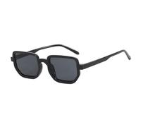 MUTYNE Trend Retro Kleine Quadratische Damen Sonnenbrille Mode Luxus Herren Outdoor Sommer Reise Shades Uv400 (Schwarz Grau)