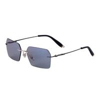 MUTYNE Trend Vintage Metall Randlose Quadratische Damen Sonnenbrille Mode Luxus Punk Herren Outdoor Reisen UV400 (Gun Hellgrau)