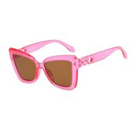 MUTYNE Trendy Retro Big Frame Cat Eye Damen Sonnenbrille Luxus Herren Outdoor Autofahren Reisen UV400 (Lila Braun)