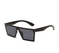MUTYNE Übergroße quadratische Sonnenbrille für Damen, luxuriös, modisch, flache Oberseite, bunte Sonnenbrille mit klaren Gläsern, Vintage-Sonnenbrille für Herren, C8, Einheitsgröße