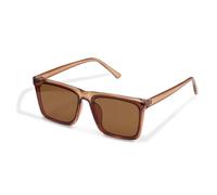 MUTYNE Übergroße quadratische Sonnenbrille für Männer und Frauen, modisches Design, Sonnenbrille, Retro-Leopardenbrille, UV400-Schutz, Kaffee, Einheitsgröße