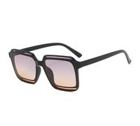 MUTYNE Übergroße Sonnenbrille mit quadratischem Rahmen für Damen und Herren, Vintage, Outdoor-Sport, Autofahren, Sonnenbrille, UV400 (Schwarz, Grau, Tee)