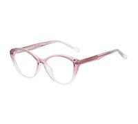 MUTYNE Vintage Cat-Eye-Brillengestell mit Jelly-Effekt, Damenmode, klare Gläser, Herren-Nietengestell (Rosa/Klar)