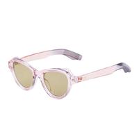 MUTYNE Vintage Cat Eye Reisnagel Damen Sonnenbrille Mode Bonbonfarben Herren Outdoor Reisen UV400 (Pink Tea)