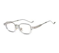 MUTYNE Vintage halbrandlose lichtblockierende Brille für Herren und Damen, Metallrahmen, Schutzbrille, rechteckige Brille, 6, Einheitsgröße