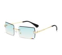 MUTYNE Vintage quadratische Sonnenbrille Damen Herren Rechteckige Sonnenbrille Ovale Brille(1)