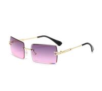 MUTYNE Vintage quadratische Sonnenbrille Damen Herren Rechteckige Sonnenbrille Ovale Brille (18)