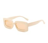 MUTYNE Vintage Quadratische Sonnenbrille Frau Sonnenbrille Weiblich Retro Farbverlauf Leopard Schildpatt Rahmen,Beige,Einheitsgröße