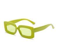 MUTYNE Vintage quadratische Sonnenbrille Frau Sonnenbrille weiblich Retro Farbverlauf Leopard Schildpatt Rahmen, grün, Einheitsgröße