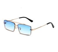 MUTYNE Vintage-Sonnenbrille für Herren, rechteckig, luxuriös, Retro, Steampunk, modische Brille, Punk-Farbtöne, N05, Einheitsgröße