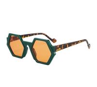 MUTYNE Vintage-Sonnenbrillen für Damen und Herren, quadratische Sonnenbrillen, Retro-Polygon-Brillen (3)