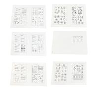 Muuookka 6-Seitiges Stickstichbuch, Stickstichbücher zum Selbermachen, Stick- und Nähbücher, Stick- und Nähset für Anfänger