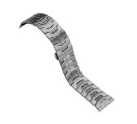 MUXUMAO 20mm 22mm Breite Schnellverschluss Voll Edelstahl Armband Armbanduhr Universal Uhrenarmband(Titanium_20mm)