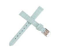 MUXUMAO Nylon Uhrenarmband 8mm 10mm 12mm 14mm 16mm Canvas Uhrenarmbänder Frau Universal Armband(Light green,8mm)