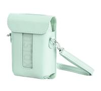 MUZIRI KINOKOO Schutzhülle kompatibel mit Fujifilm Instax Mini Link 3-Drucker, - PU-Leder Mini Link 3 Smartphone-Drucker-Tragetasche Zubehör mit verstellbarem Schultergurt - Grün