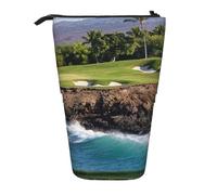 MUZIT Federmäppchen, Hawaii Beach Golf Course bedrucktes, teleskopisch, vertikal