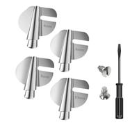 MVOSJFIE Nähender Rollsaum-Fuß, Breit Schmaler Nähmaschinen-Nähfuß-Set, Silberner Universal-Nähmaschinen-Rundsaum-Fuß