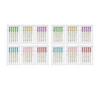 MVOSJFIE Universal-Nähmaschinennadeln in 6 Größen, Normale Spitze, Flacher Schaft, Kompatibel mit Singer, 60 Stück