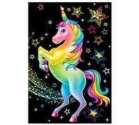 MWOOT DIY 5D Diamant Malerei Kit,Voller Diamond Pasted Painting Kristall Strass Stickerei Kreuzstich Arts Craft Gemälde für Home Wanddekoration(30x40cm) -Regenbogen-Einhorn