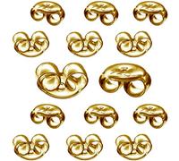 My-Bead 10 Paar Ohrring Verschlüsse Pousetten 4.5mm 925 Silber 24K doppelt vergoldet nickelfrei Ohrmuttern gold DIY