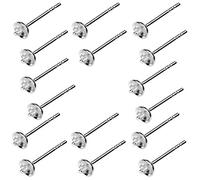 My-Bead 10 Paar Ohrstecker Perlschalen 925 Sterling Silber hypoallergen Rohlinge für Perlen Ohrschmuck DIY