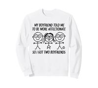 My Bf More Affectionate Two Bf Girl Sweatshirt