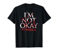 My Chemical Romance - Offizielles T-Shirt 'Ich Bin Okay' - Schwarz, Unisex, Kurzarm, Klein (EU 38/39), Klassische Passform