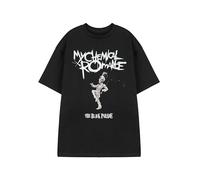 My Chemical Romance Unisex-T-Shirt, kurzärmelig, Rosen-Grafik-T-Shirt für Teenager und Erwachsene, Band-Logo, Rockmusik-Bekleidung, alternatives Punk-Merchandise-Fangeschenk, Schwarz, Schwarz -