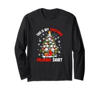 My Christmas Pajama Shirt Golf Equipment As Xmas Tree Player Langarmshirt