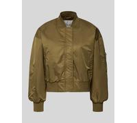 My Essential Wardrobe Regular Fit Bomberjacke mit Stehkragen Modell 'Helga' in Oliv, Größe 36