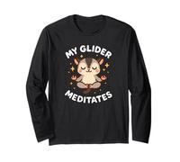 My Glider Meditates Haustier-Tiermotiv niedlich Langarmshirt