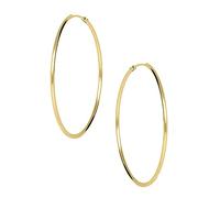 My Gold Damen Ohrringe Gold 333 Creolen Echtes Gelbgold (8 Karat) Ø 44mm Goldohrringe Tudor Rose V0004841