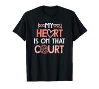 My Heart is on that Court, Volleyball-Liebhaber, Beach-Spieler T-Shirt