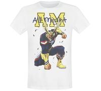 My Hero Academia All Might Herren T-Shirt Weiß XL 100% Baumwolle Regular