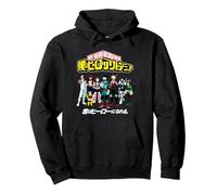 My Hero Academia Class 1A Group Shot Anime Pullover Hoodie, Unisex für Erwachsene, Schwarz, M