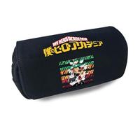 My Hero Academia Federmäppchen, Anime MHA, großes Federmäppchen mit doppeltem Reißverschluss, Segeltuch, für Kinder, Schule, Schreibwaren, Aufbewahrungstasche, Stiftebox für Studenten, Jungen, Mädchen