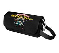 My Hero Academia Federmäppchen Anime Midoriya Izuku/Todoroki Shouto Große Kapazität Schreibwarenbox Federmäppchen Doppel-Segeltuch-Stifttasche für Unisex-Studenten-Geschenk