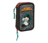 Schulmäppchen My Hero Academia Schwarz 12.5 x 19.5 x 4 cm 28 Stücke