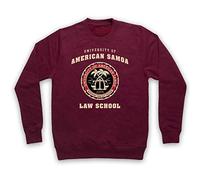 My Icon Art & Clothing Call Saul University of American Samoa Law School Bet Erwachsenen Sweatshirt, Burgund, Medium