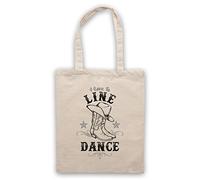 My Icon Art & Clothing I Love To Line Dance Country Barn Dance Umhangetaschen, Naturlich