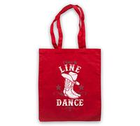 My Icon Art & Clothing I Love To Line Dance Country Barn Dance Umhangetaschen, Rot