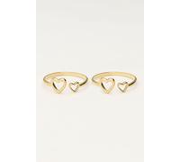 My Jewellery Mutter & Tochter Herzringe set | My Jewellery One size
