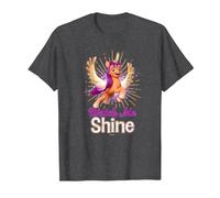 My Little Pony: A New Generation Sunny Watch Me Shine T-Shirt, Herren, Anthrazit Meliert, 6XL