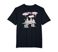 My Little Pony Classic Sunbeam & Moondancer Castle Retro T-Shirt, Herren Große Größen, Schwarz, 6X Tall